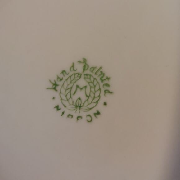 *RARE* Vintage Nippon White Porcelain Hand Painted Floral Tea & Dessert Set - Picture 6 of 9